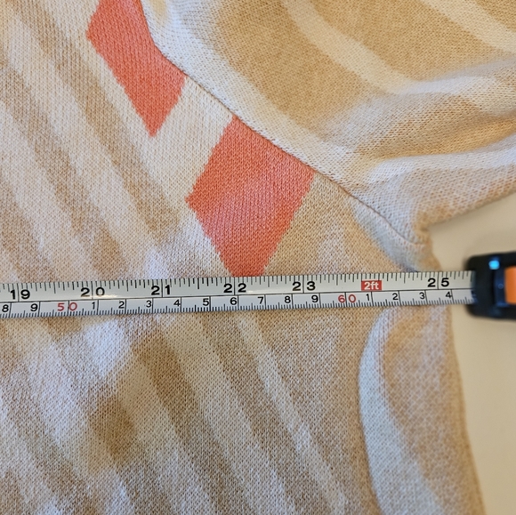 NWOT 2X Longline Knit Button Cardigan Geo Print Pockets Artsy Indie Lagenlook - Picture 4 of 11